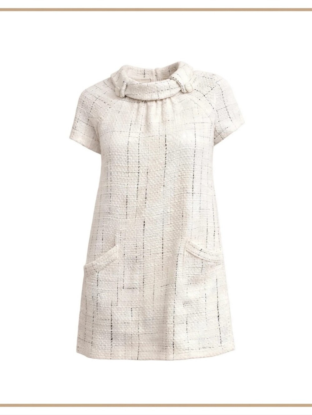 BB Dakota Ivory Textured Dress Size Large